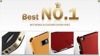   Leather Case for Samsung Galaxy Note + Protector Film, Free Shipping