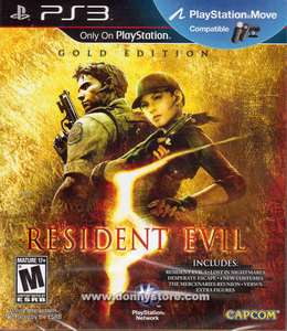 RESIDENT EVIL 5 GOLD EDITION PS3 MOVE GAME BRAND NEW REGION FREE   US 