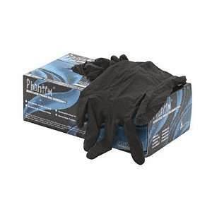 CRL Medium Disposable Black Powder Free Latex Rubber Gloves by CR 