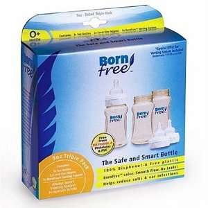  Born Free TWO 3 Packs BPA Free 9 oz Plastic Bottles 