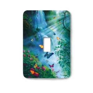  Rainforest Butterflies Decorative Steel Switchplate Cover 