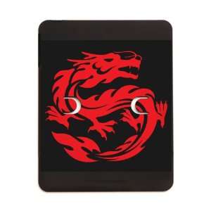  iPad 5 in 1 Case Matte Black Tribal Red Dragon: Everything 