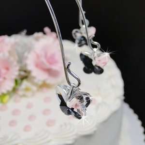  Crystal Butterfly Cake Drops   Cake Topper
