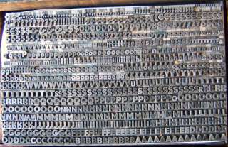 Metal Letterpress Type ATF 14pt Bernhard Gothic Extra Heavy D74 6 