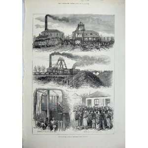  1877 Blantyre Colliery Explosion Glasgow Pit Train Art 