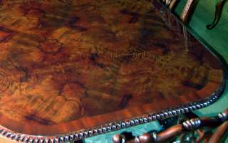 151 Mahogany Chippendale Conference Dining Table Burl  