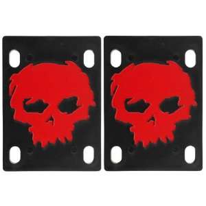 Zero Blood Skull (Set of 2) Riser Pads   Black / Red  