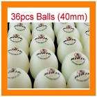 New Lots of 36pcs White Table Tennis Ping Pong Ball BN