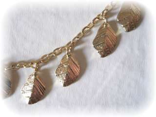   REPUBLIC necklace & bracelet set NWT leaves textural NICE!  