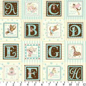 David textiles fabric~Fanciful of Friends Block BTY  