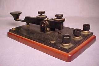 rare WWI Morse code military transmitter telegraph key   nice for ham 