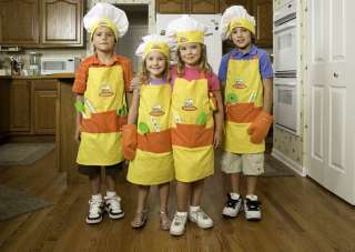 Kids feel like real chefs in Curious Chef textiles. View larger.
