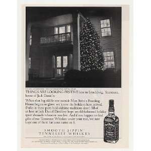 1999 Miss Bobos Boarding House Jack Daniels Holiday Print 