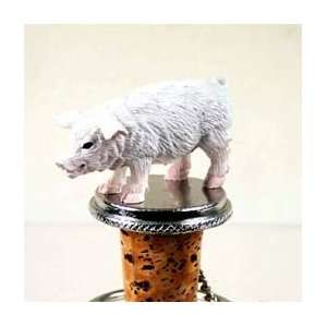  Pink Pig Hand Painted Wine Bottle Stopper ATB47: Kitchen 