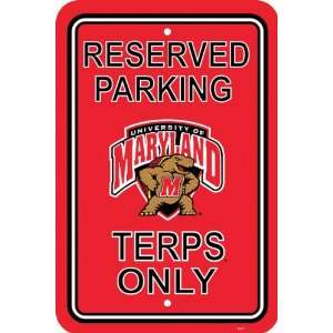  Maryland Terrapins 12 X 18 Plastic Parking Sign 