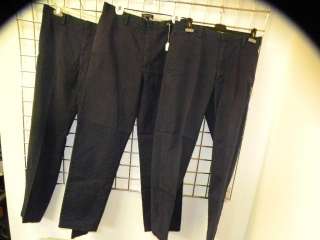Lot of 3 BANANA REPUBLIC mens navy cotton pants.All have front zipper 