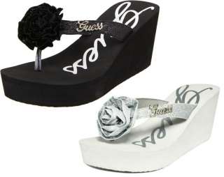 GUESS SABLE WOMENS THONG PLATFORM SHOES ALL SIZES  