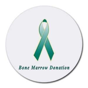  Bone Marrow Donation Awareness Ribbon Round Mouse Pad 