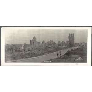 Panoramic Reprint of Ypres, Belgium, 1919: Home & Kitchen