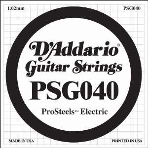   ProSteels Electric Guitar Single String, .040 Musical Instruments