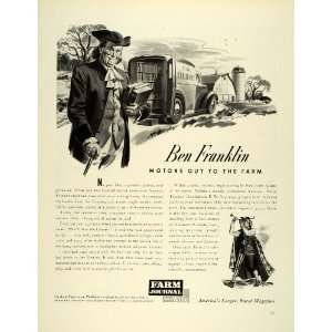   Ben Franklin Bookmobile Vintage   Original Print Ad