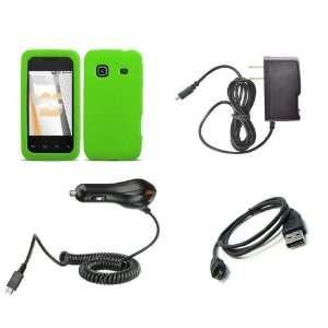 Samsung Galaxy Prevail (Boost Mobile) Premium Combo Pack   Neon Green 