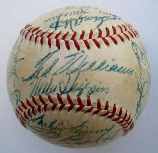 1955 Red Sox Team Signed Baseball TED WILLIAMS Jim Piersall Jackie 