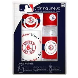  Red Sox Bib, Pacifier, and Bottle Set Baby