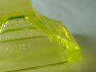 Vintage Clarks Teaberry Gum Yellow Vaseline Glass Display Tray  