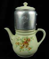   China Yellow Rose Teapot Coffee Pot with Aluminum Infuser Drip  