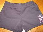 nwt justice black gymnastics knit shorts girls sz 12 one