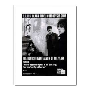 BLACK REBEL MOTORCYCLE CLUB Tour 2002 Matted Ad/Poster  