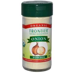 Frontier Onion, White Powder CERTIFIED ORGANIC 2.10 oz. Bottle:  
