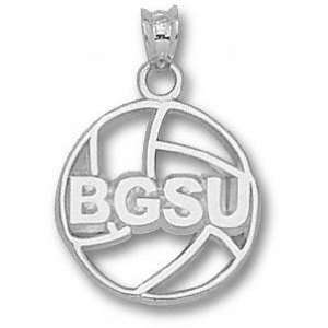 Bowling Green State Falcons Solid Sterling Silver BGSU Volleyball 