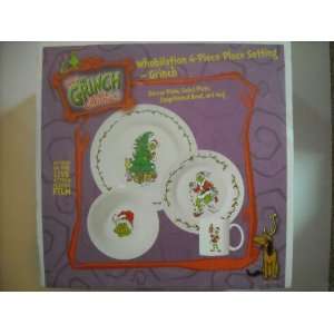  The Grinch Whobilation 4 Piece Place Setting Dinner Plate 