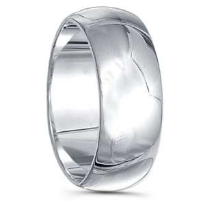  925 Sterling Silver Plain Wedding Band   9mm Jewelry