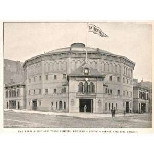  1893 Print Exterior Tattersalls Building New York City 