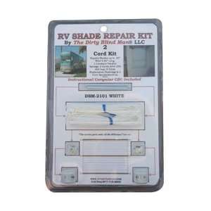  Shade Repair Kit   2 Cord   White Electronics