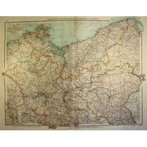  Velhagen and Klasing map of Brandenburg,Pommen and Posen 