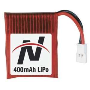  Great Planes   LiPo 1S 3.7V 400mAh Novus CX/FP/CP Battery 