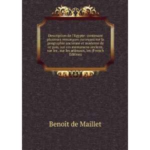   . sur les animaux, les (French Edition): BenoÃ®t de Maillet: Books