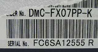 Panasonic Lumix DMC FX07 7.0 MP Digital Camera AS IS black 