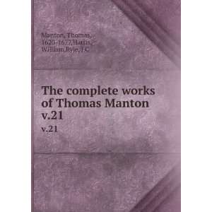   21 Thomas, 1620 1677,Harris, William,Ryle, J.C Manton Books