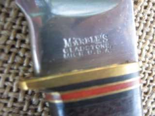 VINTAGE MARBLES 8 HUNTING KNIFE  