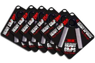 NEW Heavy Grips Hand Grippers Set of SIX FREE SHIPPING  