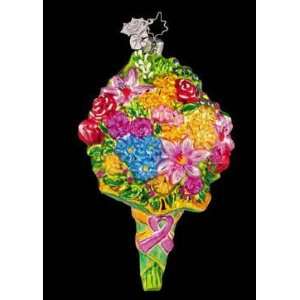  Power Bouquet Easter Spring Ornament Breast Cancer