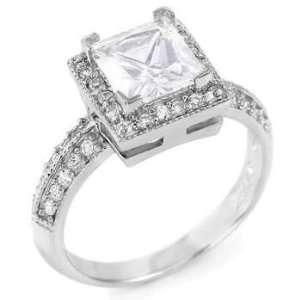 Breathtaking Sterling Silver Engagement Ring, Designed 