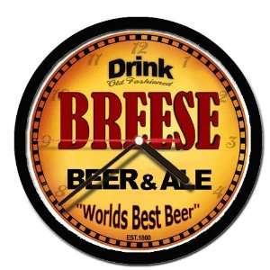  BREESE beer and ale cerveza wall clock: Everything Else