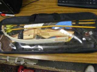 POLARIS BOW AND ARROW SET RECURVE BOW CARTEL 54 INCH 24 POUND PORTABLE 