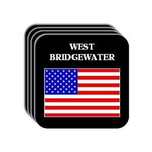 US Flag   West Bridgewater, Massachusetts (MA) Set of 4 Mini Mousepad 